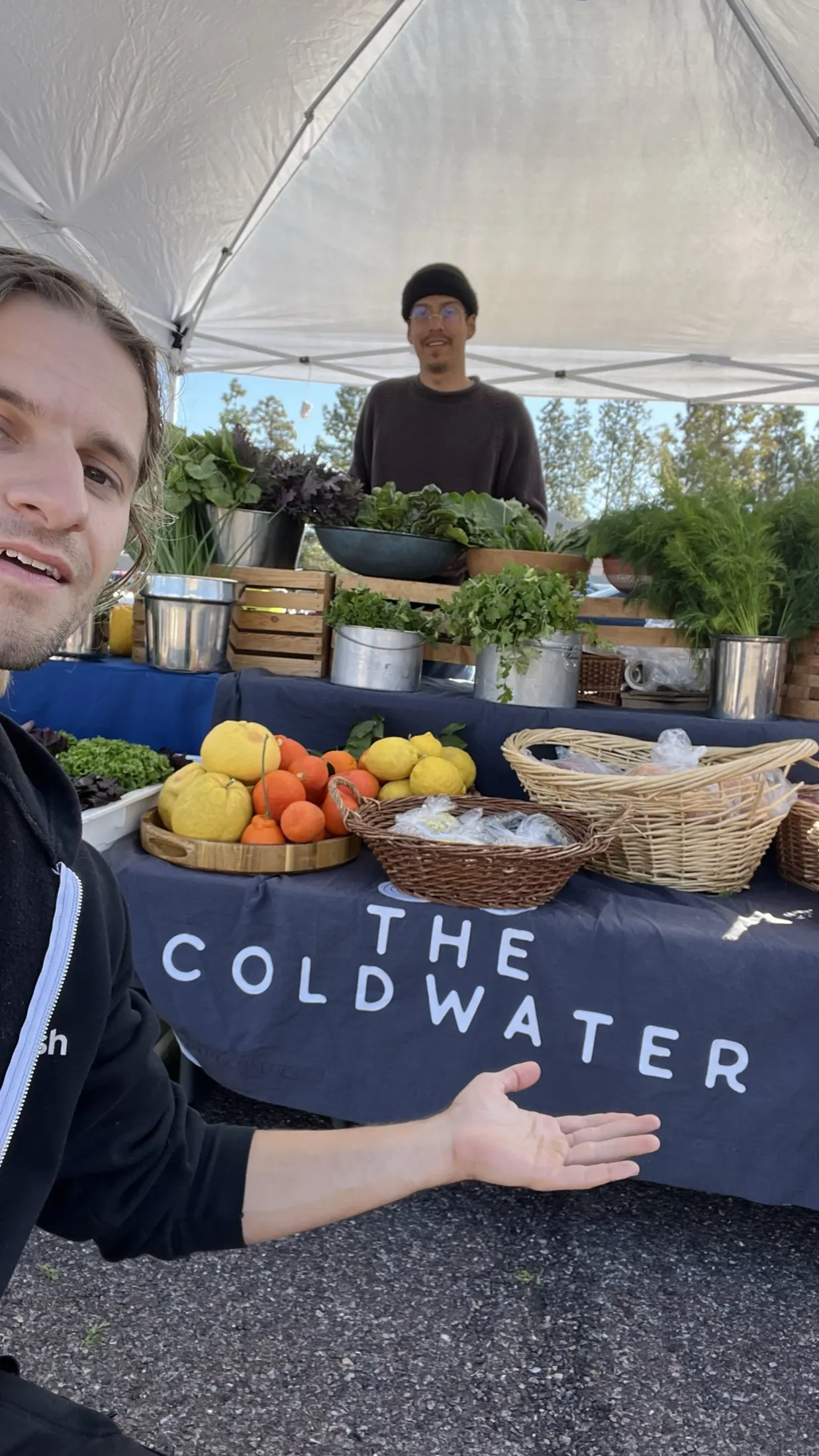 A homegrown produce stand